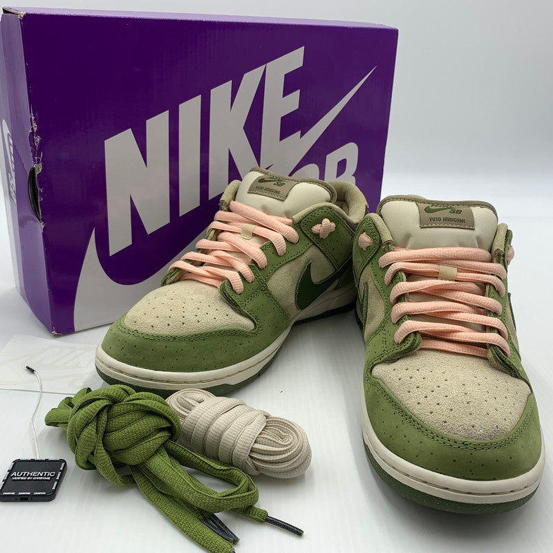 【中古品】【メンズ】 YUTO HORIGOME 堀米雄斗 × NIKE SB ナイキエスビー 別注 コラボ DUNK LOW MATCHA HF8022-300 ダンク ロー スニーカー 靴 シューズ 160-260823-ko-11-teih サイズ：27.5cm カラー：グリーン 万代Net店