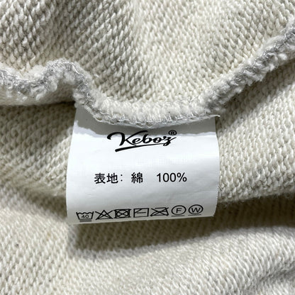 【中古品】【メンズ】 KEBOZ ケボズ × 山岡家 別注コラボ LOGO SWEAT HOODIE ロゴ スウェット フーディー 長袖 トップス プルオーバーパーカー 142-260820-yo-04-teih サイズ：M カラー：グレー 万代Net店