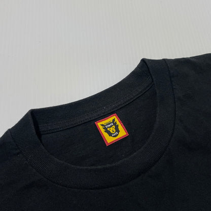 【中古品】【メンズ】 HUMANMADE ヒューマンメイド × GIRLS DONT CRY ガールズドントクライ 別注 コラボ S/S LOGO TEE ショートスリーブ ロゴ Tシャツ 半袖 トップス 142-260820-yo-01-teih サイズ：XL カラー：ブラック 万代Net店
