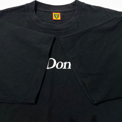【中古品】【メンズ】 HUMANMADE ヒューマンメイド × GIRLS DONT CRY ガールズドントクライ 別注 コラボ S/S LOGO TEE ショートスリーブ ロゴ Tシャツ 半袖 トップス 142-260820-yo-01-teih サイズ：XL カラー：ブラック 万代Net店