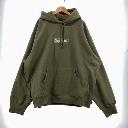 【中古品】【メンズ】 SUPREME シュプリーム 25AW BOXLOGO HOODED SWEATSHIRT ボックスロゴ フーデッド スウェットシャツ 長袖 トップス プルオーバーパーカー 149-260820-yo-05-teih サイズ：XXL カラー：モスグリーン 万代Net店