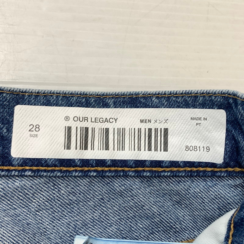 【中古品】【メンズ】 OURLEGACY アワー レガシー THIRD CUT SHELLY WASH M4255TS サード カット シェルリー ウォッシュ ボトムス ジーンズ デニム 152-260820-sa-14-tei サイズ：28 カラー：インディゴ 万代Net店