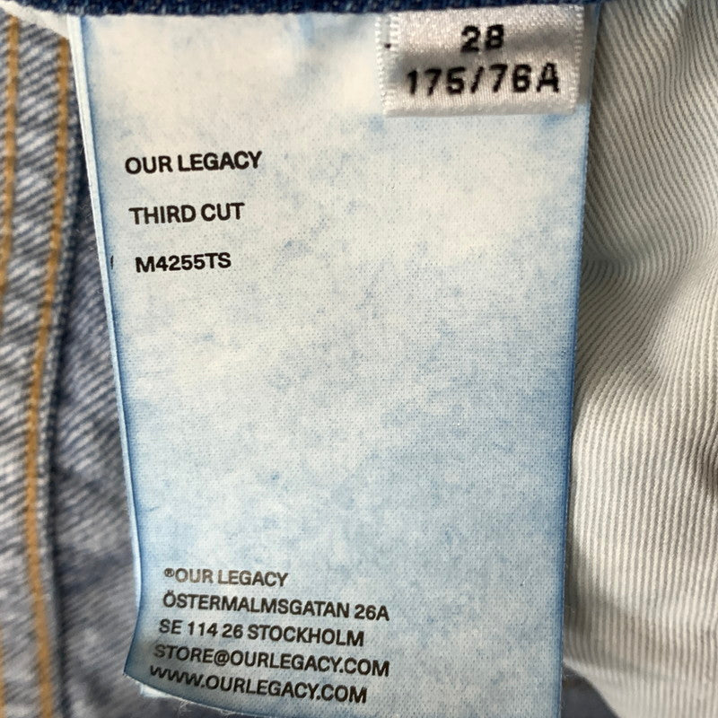 【中古品】【メンズ】 OURLEGACY アワー レガシー THIRD CUT SHELLY WASH M4255TS サード カット シェルリー ウォッシュ ボトムス ジーンズ デニム 152-260820-sa-14-tei サイズ：28 カラー：インディゴ 万代Net店