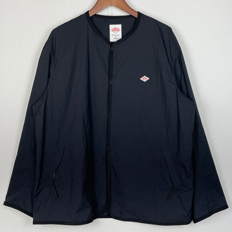 【中古品】【メンズ】 DANTON ダントン NOCOLLAR JACKET DT-A0280 ノーカラージャケット アウター 147-260830-sa-13-tei サイズ：M カラー：ブラック 万代Net店