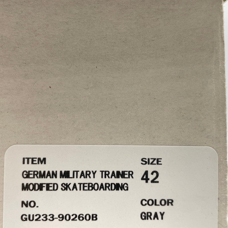 【中古品】【メンズ】 Graphpaper グラフペーパー × REPRODUCTION OF FOUND リプロダクションオブファウンド 別注コラボ GERMAN MILITARY TRAINER ジャーマン ミリタリートレーナー スニーカー 靴 162-260923-ss-01-teih サイズ：42 箱付き カラー：グレー 万代Net店