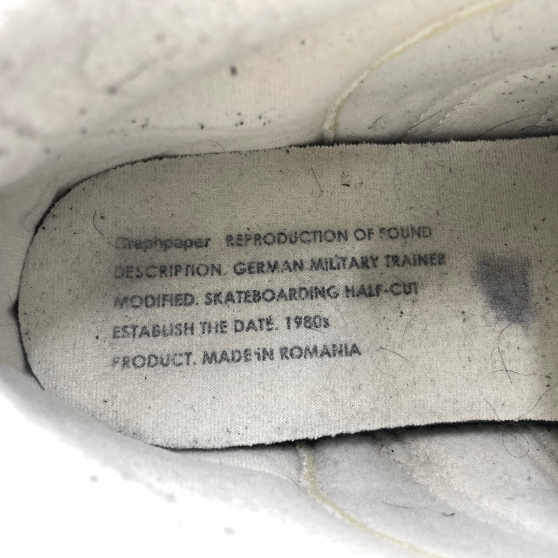 【中古品】【メンズ】 Graphpaper グラフペーパー × REPRODUCTION OF FOUND リプロダクションオブファウンド 別注コラボ GERMAN MILITARY TRAINER ジャーマン ミリタリートレーナー スニーカー 靴 162-260923-ss-01-teih サイズ：42 箱付き カラー：グレー 万代Net店