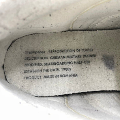 【中古品】【メンズ】 Graphpaper グラフペーパー × REPRODUCTION OF FOUND リプロダクションオブファウンド 別注コラボ GERMAN MILITARY TRAINER ジャーマン ミリタリートレーナー スニーカー 靴 162-260923-ss-01-teih サイズ：42 箱付き カラー：グレー 万代Net店