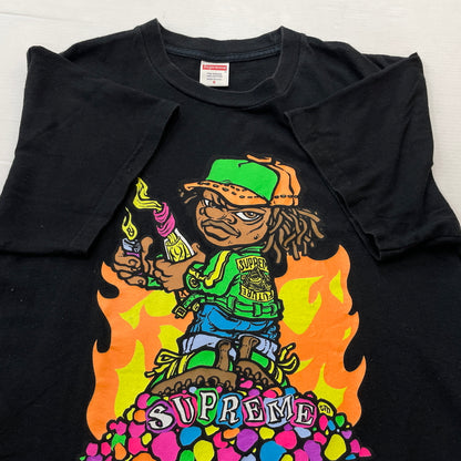 【中古品】【メンズ】 SUPREME シュプリーム 19SS MOLOTOV KID TEE 2019年春夏 モロトフ キッド ティー 半袖 トップス 149-260830-sa-04-tei サイズ：S カラー：ブラック 万代Net店