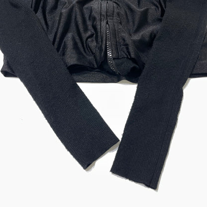 【中古品】【レディース】 DIESEL ディーゼル M-ROS KNIT CROPPED CARDIGAN A14934 ニット クロップド カーディガン 長袖 トップス 168-260820-yo-02-teih サイズ：M カラー：ブラック 万代Net店