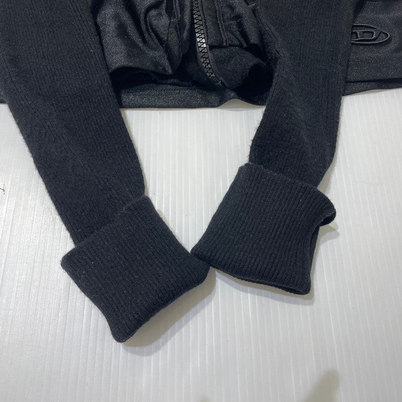 【中古品】【レディース】 DIESEL ディーゼル M-ROS KNIT CROPPED CARDIGAN A14934 ニット クロップド カーディガン 長袖 トップス 168-260820-yo-02-teih サイズ：M カラー：ブラック 万代Net店