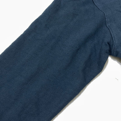 【中古品】【メンズ】 LEH レー COTTON LINEN HOODIE コットン リネン 後付けパーカー 長袖 トップス 140-260820-yo-03-teih サイズ：S カラー：ネイビー 万代Net店