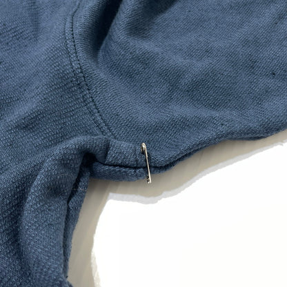 【中古品】【メンズ】 LEH レー COTTON LINEN HOODIE コットン リネン 後付けパーカー 長袖 トップス 140-260820-yo-03-teih サイズ：S カラー：ネイビー 万代Net店