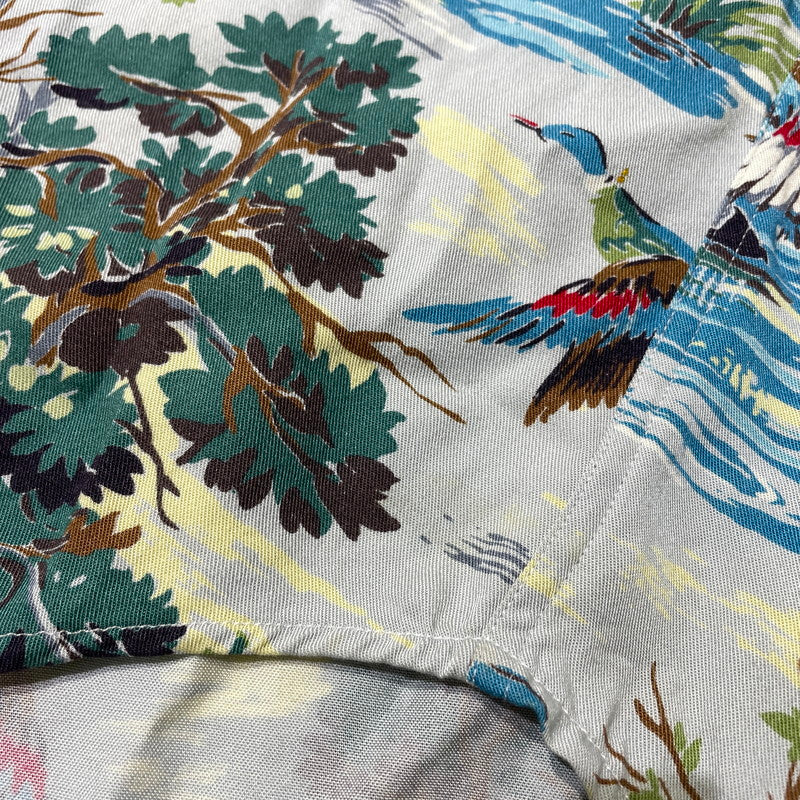 【中古品】【メンズ】 RALPHLAUREN ラルフローレン RAYON L/S SHIRT レーヨン ロングスリーブ シャツ 長袖 トップス 147-260820-yo-06-teih サイズ：6 カラー：柄 万代Net店