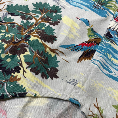 【中古品】【メンズ】 RALPHLAUREN ラルフローレン RAYON L/S SHIRT レーヨン ロングスリーブ シャツ 長袖 トップス 147-260820-yo-06-teih サイズ：6 カラー：柄 万代Net店
