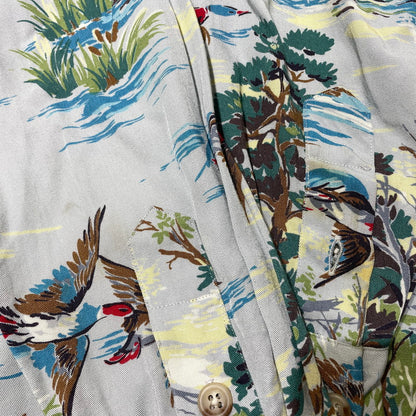 【中古品】【メンズ】 RALPHLAUREN ラルフローレン RAYON L/S SHIRT レーヨン ロングスリーブ シャツ 長袖 トップス 147-260820-yo-06-teih サイズ：6 カラー：柄 万代Net店