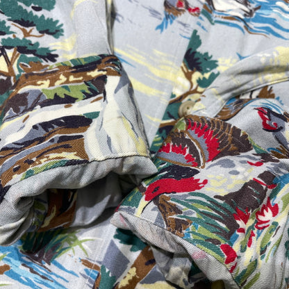 【中古品】【メンズ】 RALPHLAUREN ラルフローレン RAYON L/S SHIRT レーヨン ロングスリーブ シャツ 長袖 トップス 147-260820-yo-06-teih サイズ：6 カラー：柄 万代Net店
