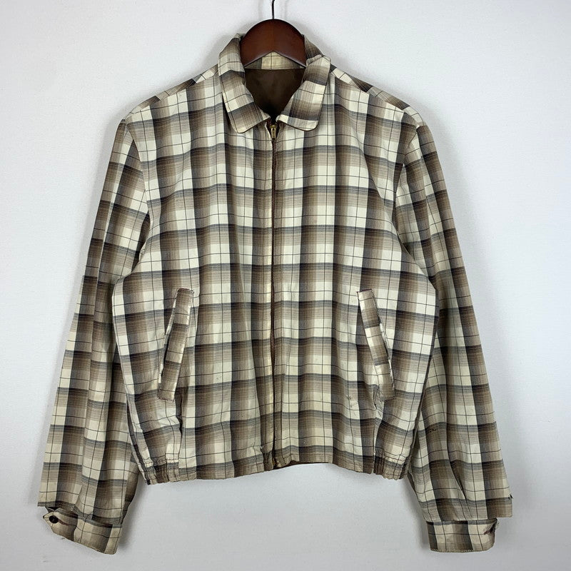 【ジャンク品】【メンズ】 UNKNOWN OMBRE CHECK JACKET CONMAR ZIPPER VINTAGE オンブレ チェックジャケット ライトアウター ヴィンテージ コンマージッパー 147-260823-ko-05-teih サイズ：不明 カラー：チェック 万代Net店
