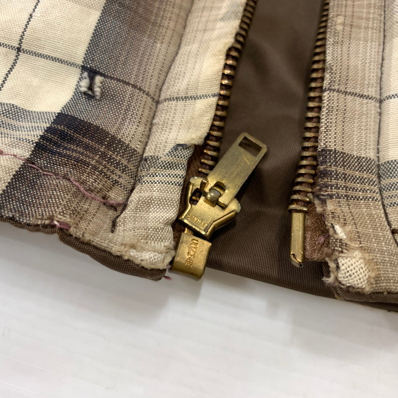 【ジャンク品】【メンズ】 UNKNOWN OMBRE CHECK JACKET CONMAR ZIPPER VINTAGE オンブレ チェックジャケット ライトアウター ヴィンテージ コンマージッパー 147-260823-ko-05-teih サイズ：不明 カラー：チェック 万代Net店