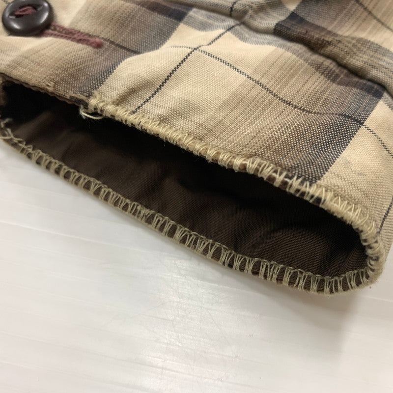 【ジャンク品】【メンズ】 UNKNOWN OMBRE CHECK JACKET CONMAR ZIPPER VINTAGE オンブレ チェックジャケット ライトアウター ヴィンテージ コンマージッパー 147-260823-ko-05-teih サイズ：不明 カラー：チェック 万代Net店