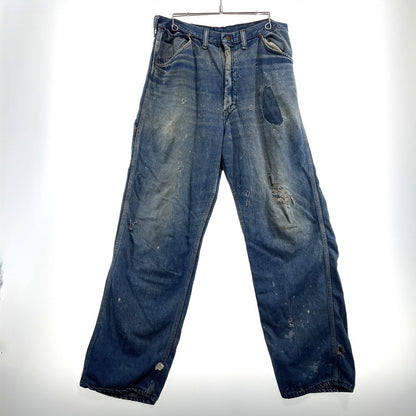 【現状渡し品】【メンズ】 BIGMAC ビッグマック ～70's DENIM PAINTER PANTS VINTAGE ～70年代 デニム ペインターパンツ ボトムス 156-260820-yo-07-teih サイズ：不明 カラー：インディゴ 万代Net店