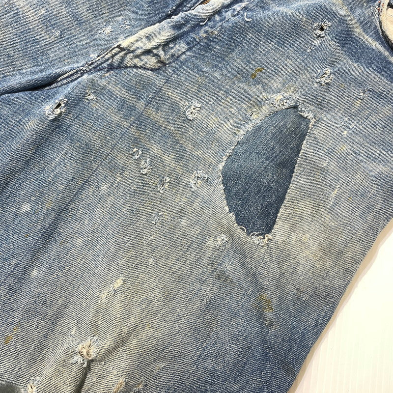 【現状渡し品】【メンズ】 BIGMAC ビッグマック ～70's DENIM PAINTER PANTS VINTAGE ～70年代 デニム ペインターパンツ ボトムス 156-260820-yo-07-teih サイズ：不明 カラー：インディゴ 万代Net店