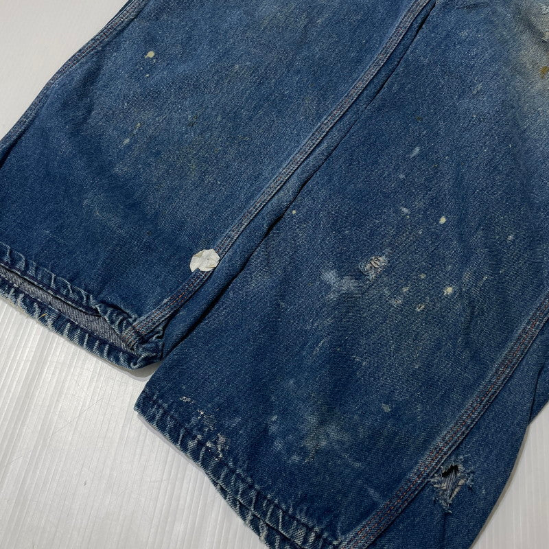 【現状渡し品】【メンズ】 BIGMAC ビッグマック ～70's DENIM PAINTER PANTS VINTAGE ～70年代 デニム ペインターパンツ ボトムス 156-260820-yo-07-teih サイズ：不明 カラー：インディゴ 万代Net店