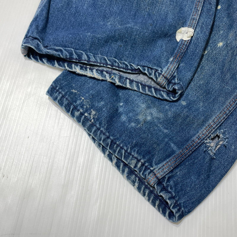 【現状渡し品】【メンズ】 BIGMAC ビッグマック ～70's DENIM PAINTER PANTS VINTAGE ～70年代 デニム ペインターパンツ ボトムス 156-260820-yo-07-teih サイズ：不明 カラー：インディゴ 万代Net店