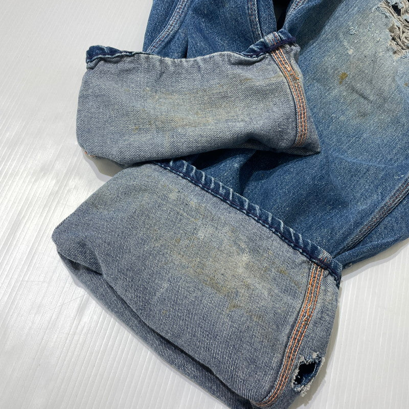 【現状渡し品】【メンズ】 BIGMAC ビッグマック ～70's DENIM PAINTER PANTS VINTAGE ～70年代 デニム ペインターパンツ ボトムス 156-260820-yo-07-teih サイズ：不明 カラー：インディゴ 万代Net店