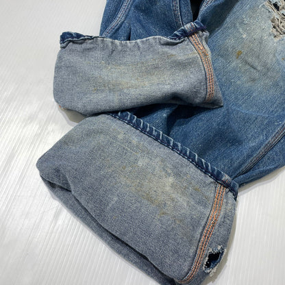 【現状渡し品】【メンズ】 BIGMAC ビッグマック ～70's DENIM PAINTER PANTS VINTAGE ～70年代 デニム ペインターパンツ ボトムス 156-260820-yo-07-teih サイズ：不明 カラー：インディゴ 万代Net店