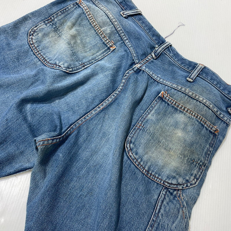 【現状渡し品】【メンズ】 BIGMAC ビッグマック ～70's DENIM PAINTER PANTS VINTAGE ～70年代 デニム ペインターパンツ ボトムス 156-260820-yo-07-teih サイズ：不明 カラー：インディゴ 万代Net店