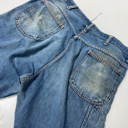 【現状渡し品】【メンズ】 BIGMAC ビッグマック ～70's DENIM PAINTER PANTS VINTAGE ～70年代 デニム ペインターパンツ ボトムス 156-260820-yo-07-teih サイズ：不明 カラー：インディゴ 万代Net店