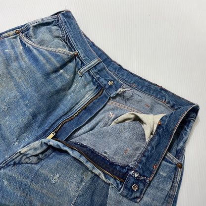 【現状渡し品】【メンズ】 BIGMAC ビッグマック ～70's DENIM PAINTER PANTS VINTAGE ～70年代 デニム ペインターパンツ ボトムス 156-260820-yo-07-teih サイズ：不明 カラー：インディゴ 万代Net店