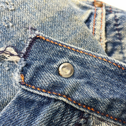 【現状渡し品】【メンズ】 BIGMAC ビッグマック ～70's DENIM PAINTER PANTS VINTAGE ～70年代 デニム ペインターパンツ ボトムス 156-260820-yo-07-teih サイズ：不明 カラー：インディゴ 万代Net店