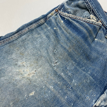 【現状渡し品】【メンズ】 BIGMAC ビッグマック ～70's DENIM PAINTER PANTS VINTAGE ～70年代 デニム ペインターパンツ ボトムス 156-260820-yo-07-teih サイズ：不明 カラー：インディゴ 万代Net店
