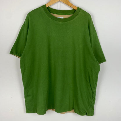 【現状渡し品】【メンズ】 BOTTEGA VENETA ボッテガ ヴェネタ DOUBLE LAYERED COTTON TEE 661788V16E0 ダブルレイヤー コットン Tシャツ 半袖 トップス 141-260823-ko-01-teih サイズ：XL カラー：グリーン 万代Net店
