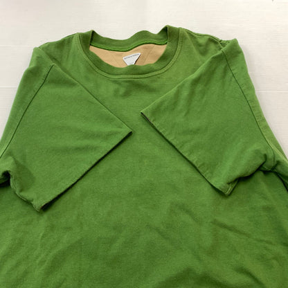 【現状渡し品】【メンズ】 BOTTEGA VENETA ボッテガ ヴェネタ DOUBLE LAYERED COTTON TEE 661788V16E0 ダブルレイヤー コットン Tシャツ 半袖 トップス 141-260823-ko-01-teih サイズ：XL カラー：グリーン 万代Net店