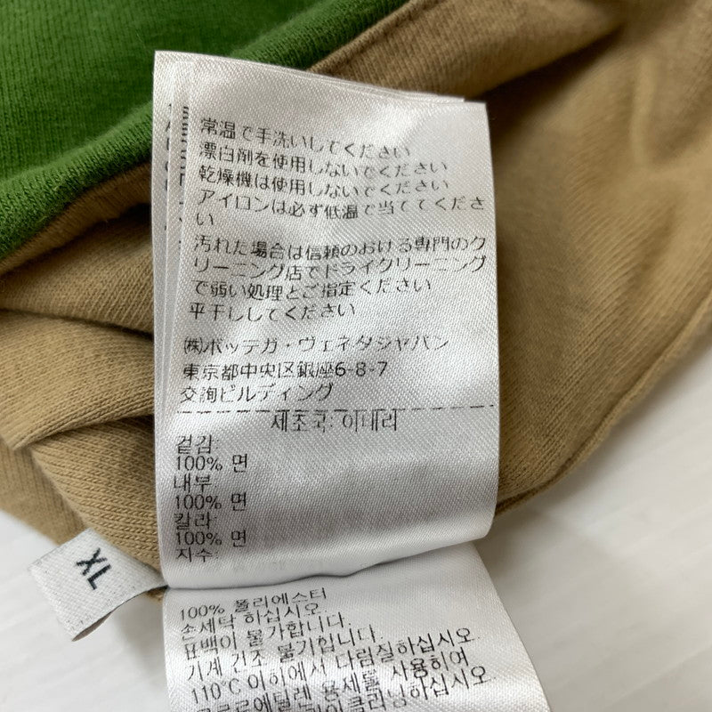 【現状渡し品】【メンズ】 BOTTEGA VENETA ボッテガ ヴェネタ DOUBLE LAYERED COTTON TEE 661788V16E0 ダブルレイヤー コットン Tシャツ 半袖 トップス 141-260823-ko-01-teih サイズ：XL カラー：グリーン 万代Net店