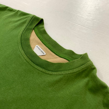 【現状渡し品】【メンズ】 BOTTEGA VENETA ボッテガ ヴェネタ DOUBLE LAYERED COTTON TEE 661788V16E0 ダブルレイヤー コットン Tシャツ 半袖 トップス 141-260823-ko-01-teih サイズ：XL カラー：グリーン 万代Net店
