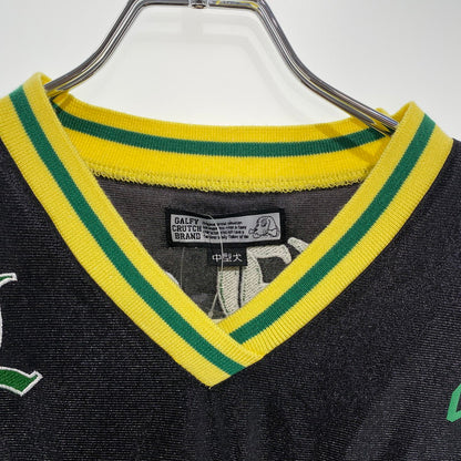 【中古品】【メンズ】 GALFY ガルフィー 151007 HOCKEY SHIRT ウェッサイホッケーシャツ 142-260822-nm-35-tei サイズ：L カラー：ブラック/イエロー 万代Net店