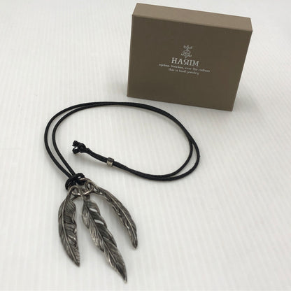 【中古品】【メンズ】 HARIM ハリム 3FEATHER NECKLACE フェザー3連 ネックレス アクセサリー 192-260907-sa-10-teih カラー：シルバー 万代Net店