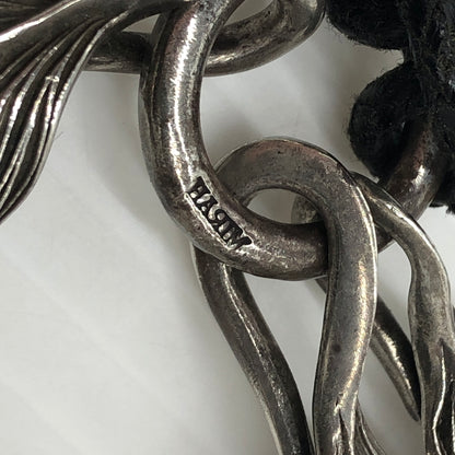 【中古品】【メンズ】 HARIM ハリム 3FEATHER NECKLACE フェザー3連 ネックレス アクセサリー 192-260907-sa-10-teih カラー：シルバー 万代Net店
