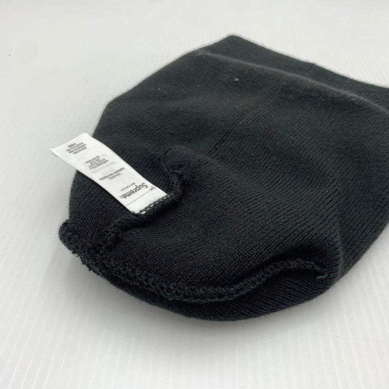 【中古品】【メンズ】 Supreme シュプリーム 23AW PEACE EMBROIBERED BEANIE ピース エンブロイダリー ビーニー 帽子 ニットキャップ 149-260823-ko-14-teih サイズ：ONE SIZE カラー：ブラック 万代Net店