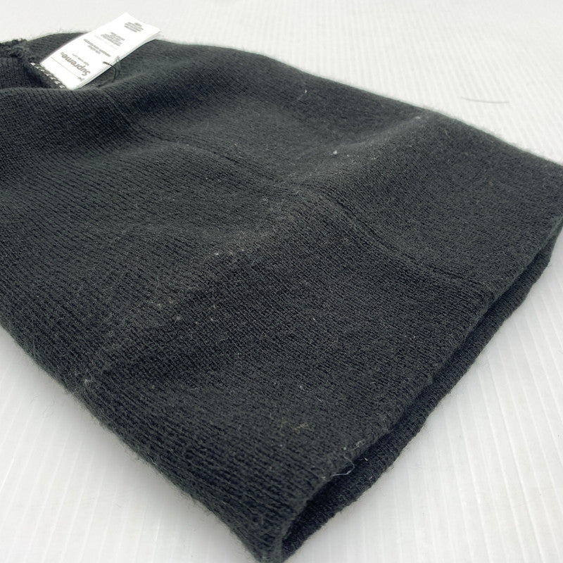 【中古品】【メンズ】 Supreme シュプリーム 23AW PEACE EMBROIBERED BEANIE ピース エンブロイダリー ビーニー 帽子 ニットキャップ 149-260823-ko-14-teih サイズ：ONE SIZE カラー：ブラック 万代Net店