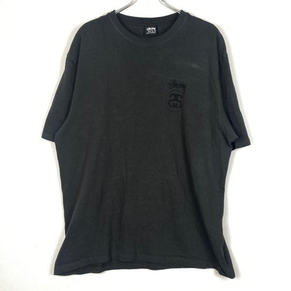 【中古品】【メンズ】 STUSSY ステューシー STOCK LINK PIG DYED TEE ストック リンク ピグ ダイト Tシャツ 半袖 トップス 142-260821-sa -02-tei サイズ：L カラー：ブラック 万代Net店