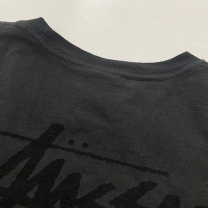 【中古品】【メンズ】 STUSSY ステューシー STOCK LINK PIG DYED TEE ストック リンク ピグ ダイト Tシャツ 半袖 トップス 142-260821-sa -02-tei サイズ：L カラー：ブラック 万代Net店