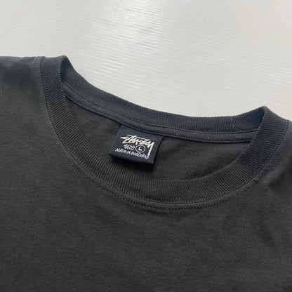【中古品】【メンズ】 STUSSY ステューシー STOCK LINK PIG DYED TEE ストック リンク ピグ ダイト Tシャツ 半袖 トップス 142-260821-sa -02-tei サイズ：L カラー：ブラック 万代Net店