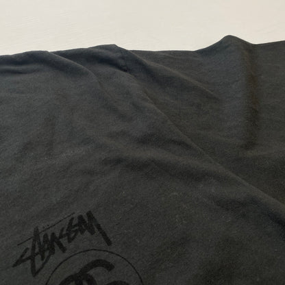 【中古品】【メンズ】 STUSSY ステューシー STOCK LINK PIG DYED TEE ストック リンク ピグ ダイト Tシャツ 半袖 トップス 142-260821-sa -02-tei サイズ：L カラー：ブラック 万代Net店