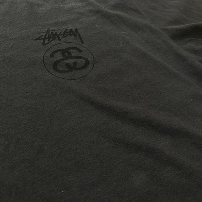 【中古品】【メンズ】 STUSSY ステューシー STOCK LINK PIG DYED TEE ストック リンク ピグ ダイト Tシャツ 半袖 トップス 142-260821-sa -02-tei サイズ：L カラー：ブラック 万代Net店