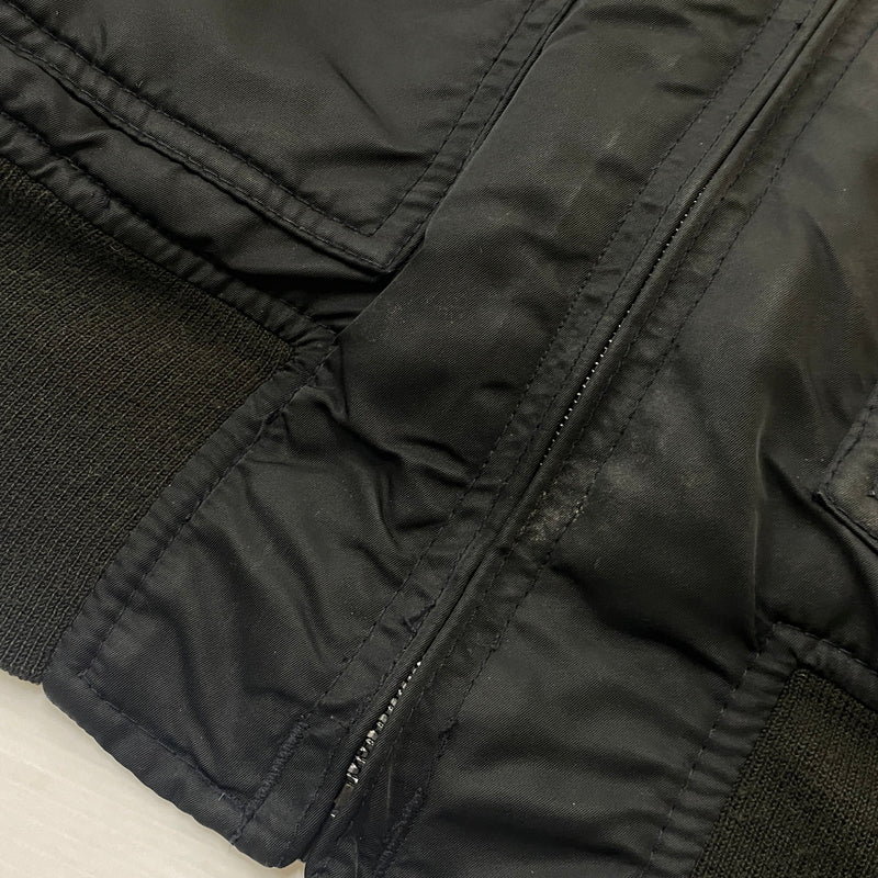 【中古品】【メンズ】 SCHOTT ショット FLIGHT JACKET CWU-R フライト ジャケット アウター 145-260821-sa -03-tei サイズ：S カラー：ブラック 万代Net店