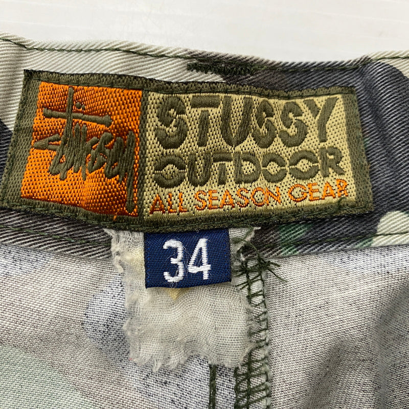 【中古品】【メンズ】 STUSSY ステューシー OUTDOOR CAMO SHORT PANTS アウトドア カモ ショート パンツ ボトムス 短パン 153-260821-sa -12-tei サイズ：34 カラー：カモ柄 万代Net店
